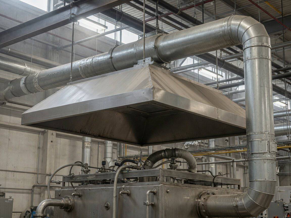 Industrial exhaust hood and source capture system