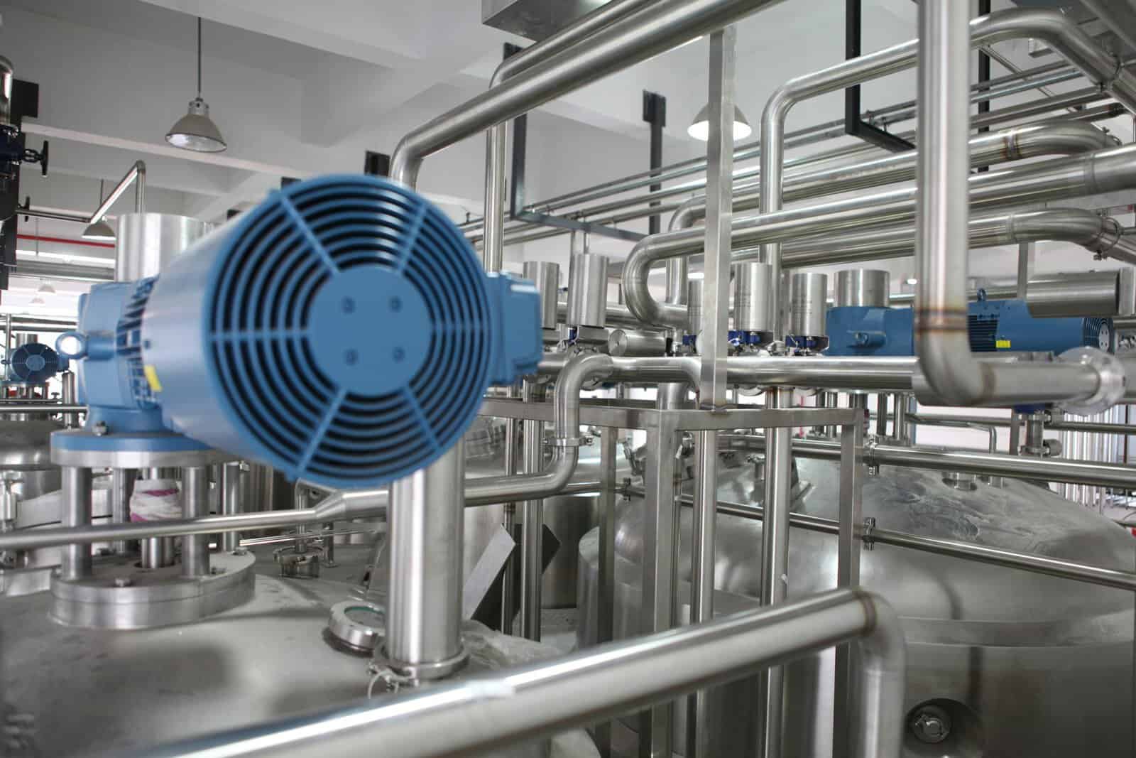 Process line equipment during capital upgrade work