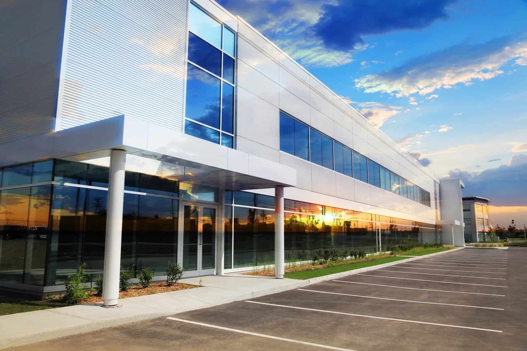 Industrial building exterior in EPAct 179D engineering support context